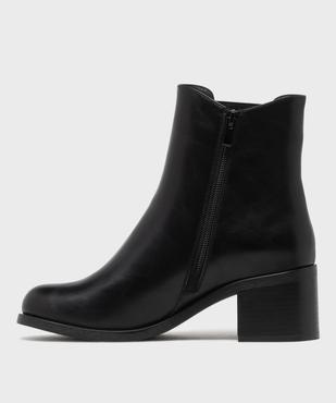 Boots Chelsea zippées à talon haut femme - Valentina Baldano vue3 - VALENTINA BALDA - GEMO