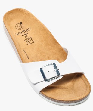Mules femme à large bride et semelle intérieure cuir vue5 - GEMO (CASUAL) - GEMO