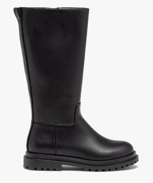 Bottes fille plates unies et fourrées à zip vue1 - GEMO (ENFANT) - GEMO