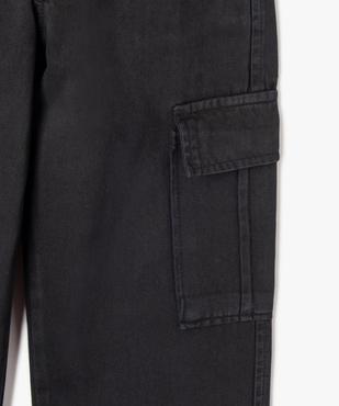 Pantalon cargo en toile de coton fille vue2 - GEMO (JUNIOR) - GEMO