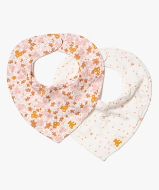 Bavoirs naissance façon bandana doublés éponge (lot de 2) - LuluCastagnette vue1 - LULUCASTAGNETTE - GEMO