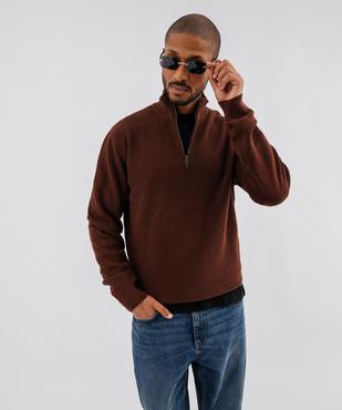 Pull en coton à col camionneur homme vue4 - GEMO (HOMME) - GEMO