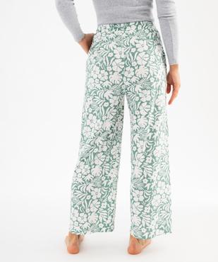 Pantalon de pyjama ample en coton femme vue3 - GEMO 4G FEMME - GEMO