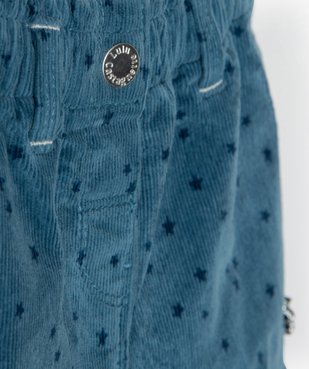 Short bébé fille en velours côtelé à motifs étoiles - Lulu Castagnette vue2 - LULUCASTAGNETTE - GEMO