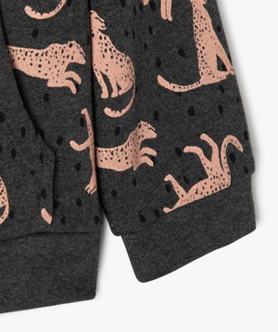 Sweat fille à capuche avec motif léopards vue2 - Nikesneakers (ENFANT) - Nikesneakers