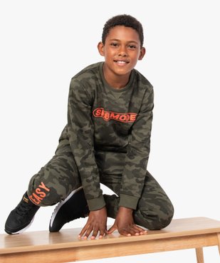 Sweat garçon à motif camouflage vue5 - GEMO (ENFANT) - GEMO