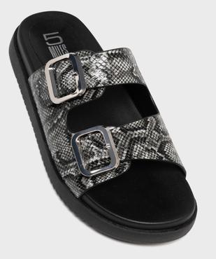 Mules plates à larges brides femme - 5 Miles vue5 - 5 MILES - GEMO