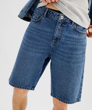 Bermuda en jean coupe loose homme vue3 - GEMO 4G HOMME - GEMO