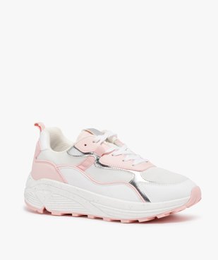 Baskets femme style retro running avec semelle épaisse vue2 - GEMO (SPORTSWR) - GEMO