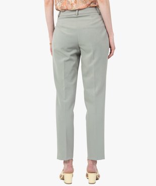Pantalon femme en toile avec fausses poches à volant vue3 - GEMO(FEMME PAP) - GEMO