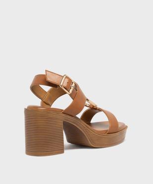 Sandales à talon haut, patin et bijou de pied femme - Follow Me vue4 - FOLLOW ME - GEMO