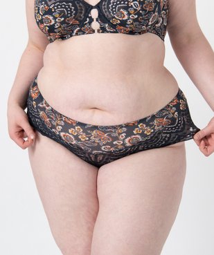 Shorty femme grande taille à motifs fleuris vue1 - GEMO(HOMWR FEM) - GEMO