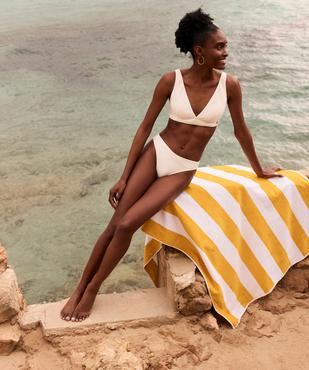 Bas de maillot de bain en maille gaufrée femme - LuluCastagnette vue5 - LULUCASTAGNETTE - GEMO