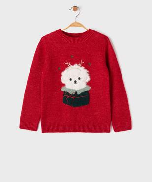Pull de Noël en maille douce et chaude fille vue2 - GEMO (ENFANT) - GEMO