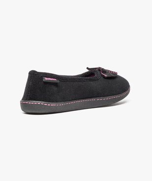 Chaussons ballerines avec noeud sur le dessus - Isotoner vue4 - ISOTONER - GEMO