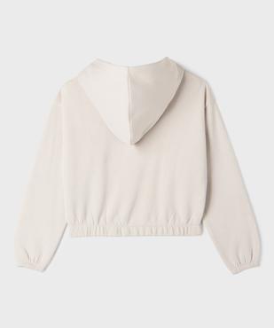 Sweat à capuche ample et court fille vue3 - GEMO 4G FILLE - GEMO