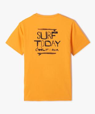 Tee-shirt imprimé manches courtes garçon vue3 - GEMO (JUNIOR) - GEMO
