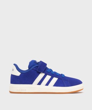 Baskets en cuir suédé Grand Court 2000 garçon - Adidas vue1 - ADIDAS - GEMO