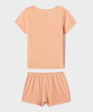 Pyjashort en jersey de coton imprimé fille vue4 - GEMO (ENFANT) - GEMO