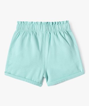 Short fille ultra court taille haute vue3 - GEMO 4G FILLE - GEMO