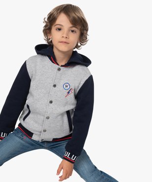 Sweat garçon à capuche amovible – Lulu Castagnette vue1 - LULUCASTAGNETTE - GEMO