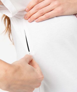 Tee-shirt de maternité compatible allaitement avec motif  vue2 - GEMO (MATER) - GEMO