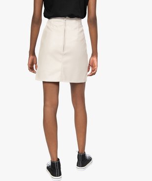 Jupe femme droite avec pinces à la taille vue3 - GEMO(FEMME PAP) - GEMO