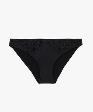 Culotte en microfibre et dentelle femme vue4 - GEMO(HOMWR FEM) - GEMO