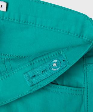 Short en coton stretch avec revers fille vue3 - GEMO (JUNIOR) - GEMO