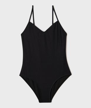 Maillot de bain 1 pièce pailletée fille vue1 - GEMO (JUNIOR) - GEMO