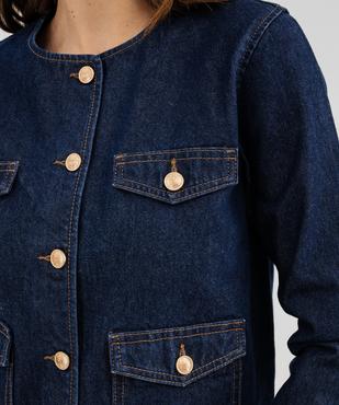 Veste en jean femme  vue2 - GEMO 4G FEMME - GEMO