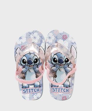 Tongs imprimés à entredoigts pailleté et bride élastique fille - Stitch vue1 - LILO & STITCH - GEMO