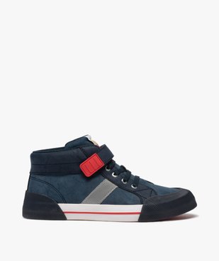 Baskets garçon mid-cut à lacets et scratch bout renforcé vue1 - GEMO (ENFANT) - GEMO