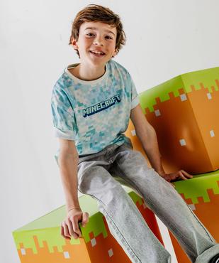 Tee-shirt manches courtes imprimé garçon - Minecraft vue1 - MINECRAFT - GEMO