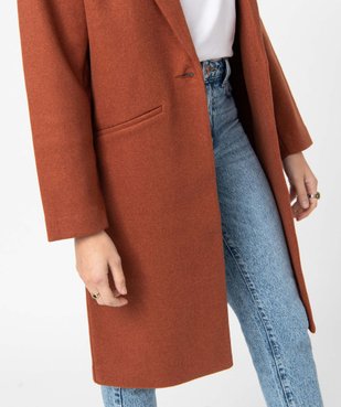 Manteau femme aspect drap de laine vue3 - GEMO(FEMME PAP) - GEMO