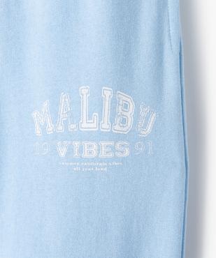 Jogging fille en molleton doux vue2 - GEMO (JUNIOR) - GEMO