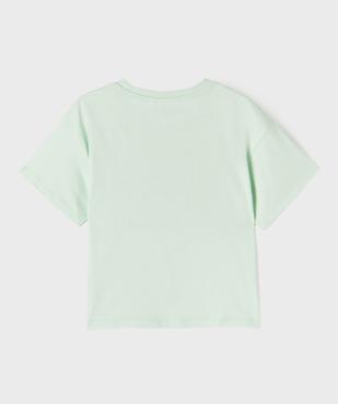 Tee-shirt manches courtes imprimé coupe crop top fille - Pokémon vue3 - POKEMON - GEMO