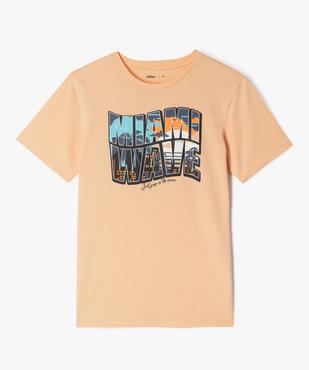 Tee-shirt à motif en coton garçon vue2 - GEMO 4G GARCON - GEMO