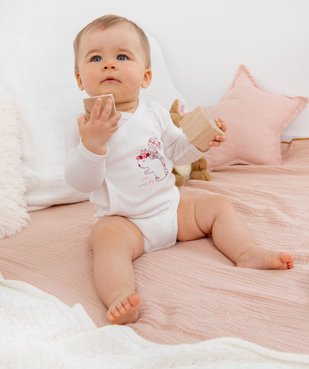 Bodies bébé fille croisés à manches longues (lot de 3) vue6 - GEMO 4G BEBE - GEMO