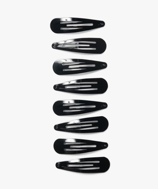 Barrettes à cheveux clic-clac unies (lot de 8) vue2 - GEMO (ACCESS) - GEMO