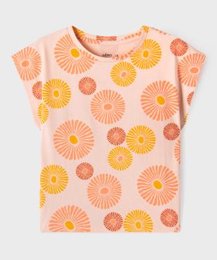 Tee-shirt imprimé à manches ultra courtes fille vue1 - GEMO 4G FILLE - GEMO