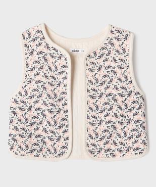 Gilet sans manches à motifs fleuris fille vue2 - GEMO (ENFANT) - GEMO