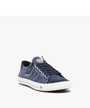 Baskets homme en toile denim unie à lacets - Dockers vue2 - DOCKERS BY GERL - GEMO