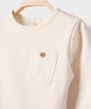 Tee-shirt manches longues body 2 en 1 bébé mixte vue2 - GEMO 4G BEBE - GEMO