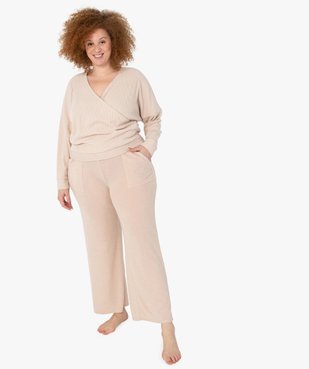 Pantalon d’intérieur femme grande taille en maille fine vue5 - GEMO(HOMWR FEM) - GEMO