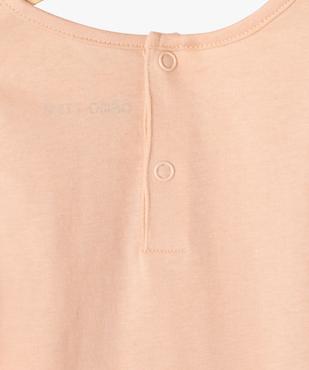 Ensemble 2 pièces salopette + tee-shirt manches longues bébé fille vue4 - GEMO(BEBE DEBT) - GEMO