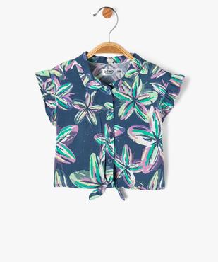 Blouse sans manches à motifs fleuris bébé fille vue1 - GEMO 4G BEBE - GEMO