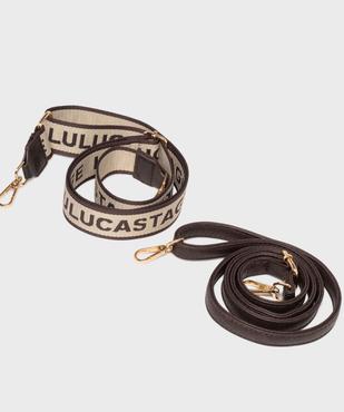 Sac en matière grainée avec deux bandoulières amovibles femme - LuluCastagnette vue6 - LULU CASTAGNETT - GEMO