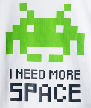 Tee-shirt garçon avec large motif – Space Invaders vue2 - GAME BOY - GEMO