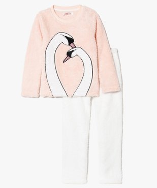 Ensemble de pyjama duveteux motifs cygnes vue1 - GEMO (ENFANT) - GEMO